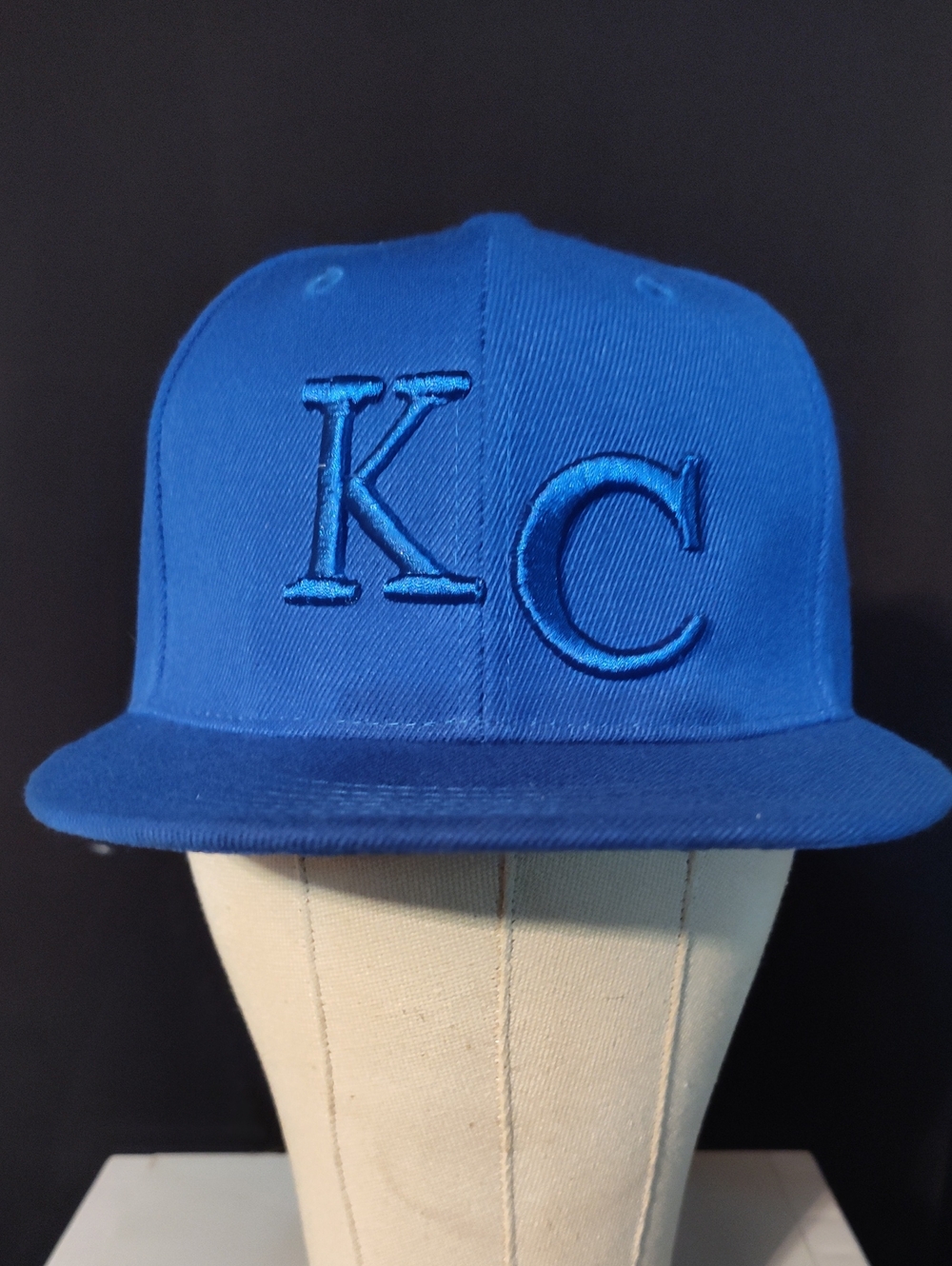 KC Embroidered Men's KC Snapback Hat - Royal Blue - NWOT